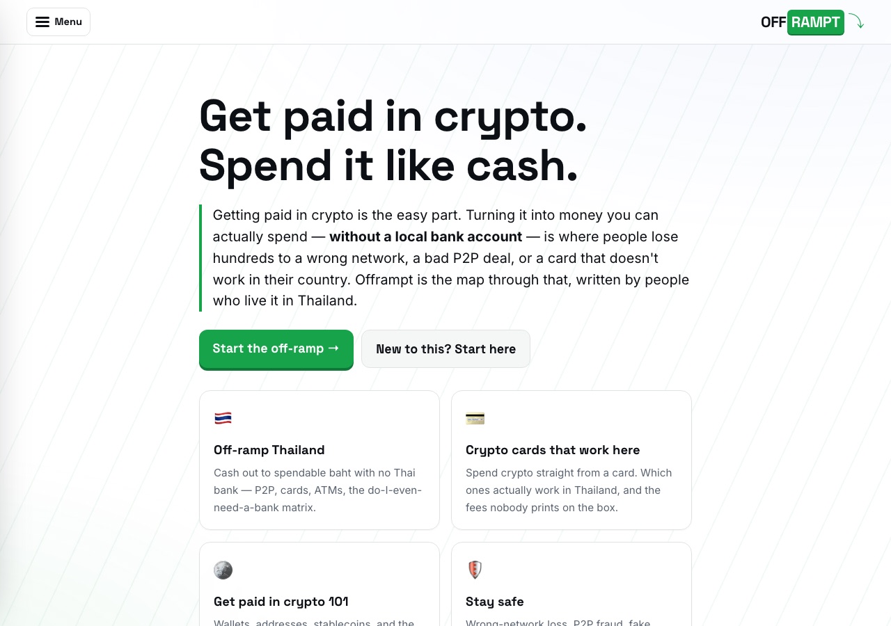 Screenshot of offrampt.net